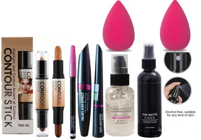 SHEFFO BEAUTY REVOLUTIONARY MAKEUP 3D BALM STICK WITH ALL GLAMOROUS GLOW SKIN(8 Items in the set)