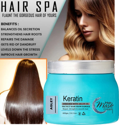 AGLEY Professional Spa Shea Butter For Smooth & Shiney Hair(400 ml)