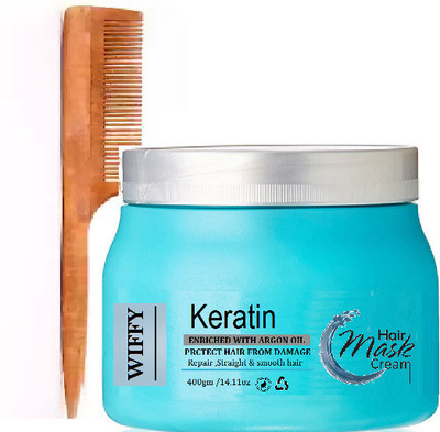 Wiffy Hair Protect Hair Spa Cream For Professional Keratin and neem comb(2 Items in the set)