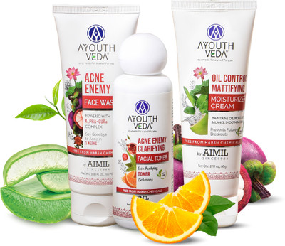 Ayouthveda Anti Acne CTM Regimen(3 Items in the set)