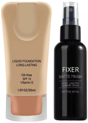 REIMICHI Makeup Base Waterproof Foundation And Matte Makeup Fixer(2 Items in the set)