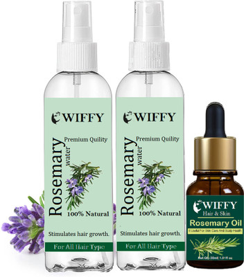 Wiffy rosemary water spray and hair and face serum smooth(3 Items in the set)