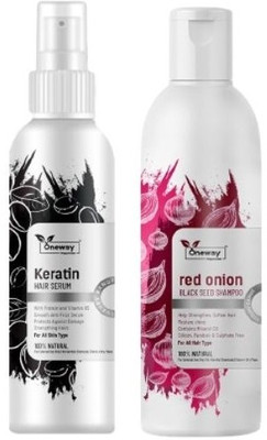 Oneway Happiness Onion Hair Care Combo – Hair Shampoo & Serum (100ml Each)(2 Items in the set)