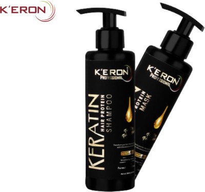 K'ERON PROFESSIONAL KERATIN Protein Exclusive Shampoo with Hair Mask Combo Each 300ml(2 Items in the set)