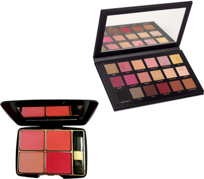 INDIANA HUDA SP 4IN1 Amazing Blusher & Rose Gold Edition Eyeshadow Palette(Multicolor)(2 Items in the set)