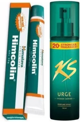 HIMALAYA HimColin Gel AND URGE Power Series Deodorant 135ML  (2 Items in the set)