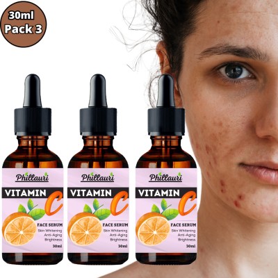 Phillauri Vitamin C Serum For Skin Whitening & Hyperpigmentation  (3 Items In The Set) For Rs. 110 @ 93 %