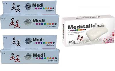 Glenston M E D I S A L I C CREAM 20GM (PACK OF 2) AND SOAP (PACK OF 1) OFFER LIMITED