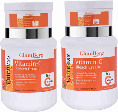 Glamberg Herbal Vitamin -C Bleach Cream With Activator 1 kg x 2(2000 g)
