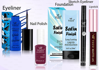 VOZO Makeup Combo Professional Cosmetic Kit with Ultra-Pigmented Set-38(5 Items in the set)