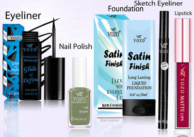 VOZO Makeup Combo Professional Cosmetic Kit with Ultra-Pigmented Set-363(5 Items in the set)