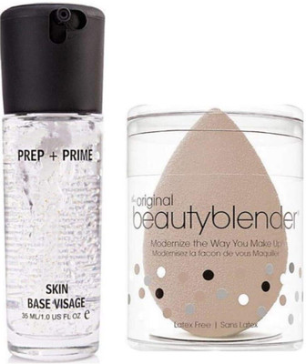 LOVE HUDA Professional Waterproof Prep + Prime Long Lasting & Hydrating Makeup Primer For Face With Makeup Blender(2 Items in the set) LOVE HUDA Professional Waterproof Prep + Prime Long Lasting & Hydrating Makeup Primer For Face With Makeup Blender(2 Items in the set)