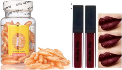 ghorela g 1 Bottle Vitamin E (60 Capsules) + 2 Lipsticks (Pack of 3)(1 Items in the set)