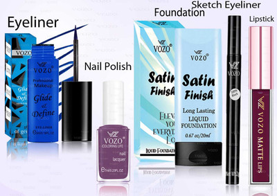 VOZO Makeup Combo Professional Cosmetic Kit with Ultra-Pigmented Set-244(5 Items in the set)
