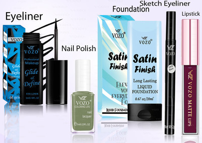 VOZO Makeup Combo Professional Cosmetic Kit with Ultra-Pigmented Set-371(5 Items in the set)