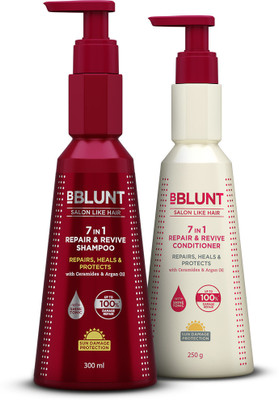 BBlunt 7 in 1 Repair & Revive Duo | Shampoo 300ml and Conditioner 250gm Combo(2 Items in the set)
