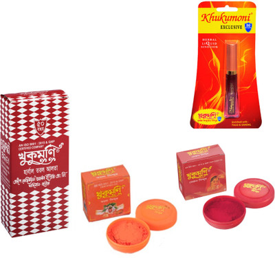KHUKUMONI ALTA 50ml.(1pcs.)+MROON (1pcs.) +ORANGE (1Pcs.)+EXCLUSIVE LIQUIED MRN(1pcs.)(4 Items in the set)