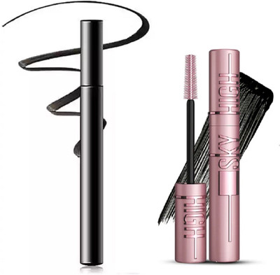 Neycare pro eye liner with pro mascara easy to use long lasting water proof look pack of 2(2 Items in the set)