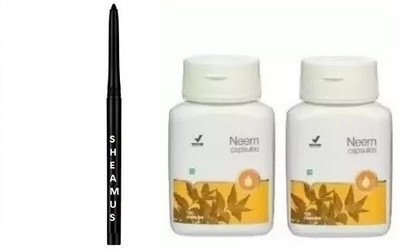 Sheamus Vestig Neem Capsule 100 capsules/container (pack of 2 ) with Kajal (3 Items in the set)(3 Items in the set)