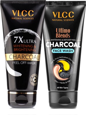 VLCC 7X Ultra Charcoal Peel Off Mask and Ultimo Charcoal Face Wash(1 Items in the set)