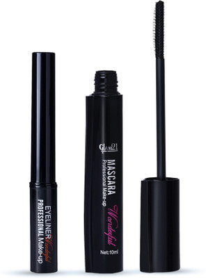 Glam21 Matte Eyeliner & Metal Mascara Combo Pack(2 Items in the set)