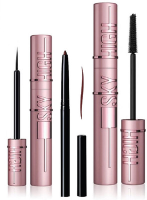 Maryville perfect new mascara with eyeliner with brown kajal pakc of 3(3 Items in the set)
