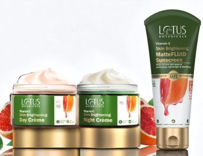 Lotus Botanicals BOTANICALS VITAMIN C DAY NIGHT CREAM WITH MATTEFLUID SUNSCREEN(3 Items in the set)