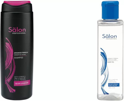 Modicare Salon Professional Smooth & Shine Shampoo (200ml) + Salon Professional Nourish & Shine Hair Oil (100ml)(2 Items in the set) Modicare Salon Professional Smooth & Shine Shampoo (200ml) + Salon Professional Nourish & Shine Hair Oil (100ml)(2 Items in the set)