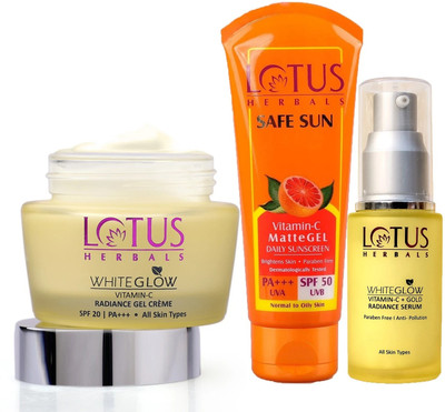 LOTUS HERBALS Vitamin-C Refreshing Radiance Combo(3 Items in the set)