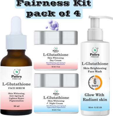 Pattra L-Glutatione Face Serum & Day&Night Cream & Face Wash For Skin Whitening(3 Items in the set)