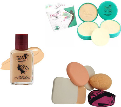 DA.VE Compact+Foundation+Benders n puff(4 Items in the set)