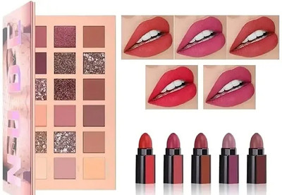 BLUSHIS 5 in 1 Red Edition Matte Finish Lipsticks(2 Items in the set)