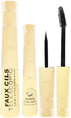 Maryville soft and smooth new look makeup eyeliner with mascara pack of 2(2 Items in the set)