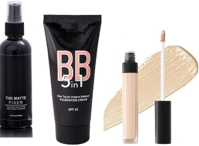 SEUNG PERFECT LONG WEARING BB CREAM FOUNDATION WITH MAKEUP FIXER & CONCEALER COMBO(3 Items in the set)