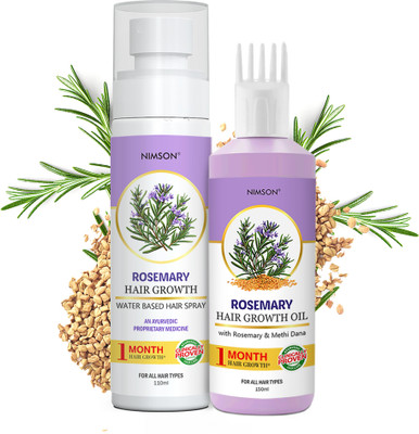 Nimson Rosemary Hair Growth Oil 150 ml & Water Spray 110 ml Boosts Hair Growth Combo Nourishment & Deep Cleansing Hair Care Combo(2 Items in the set)