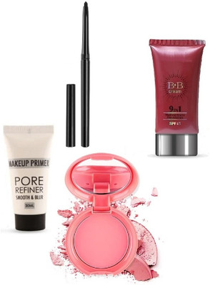 SEUNG PERFECT BB 9 IN 1 FOUNDATION PRIMER BLUSHER KIT & CRAYON KAJAL COMBO KIT(4 Items in the set)