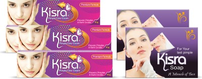 KISRA Pimple Care Soap & Cream(4 Items in the set)