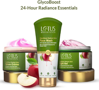 Lotus Botanicals GlycoBoost 24-Hour Radiance Essentials.(3 Items in the set)