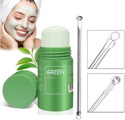 Yuency Natural Green Tea Mask Stick Deep Cleansing and black head tool(2 Items in the set)