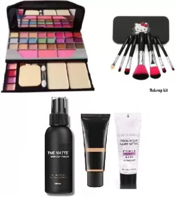 SHEFFO best quality Makeup Kit 6155 With 7 Pc makeup Brush, Primer, Fixer,Foundation(11 Items in the set)