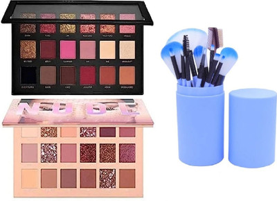 Pro Ultra 3 items Combo Set 2 Makeup kits and 12 Pc makeup Brush set(3 Items in the set)