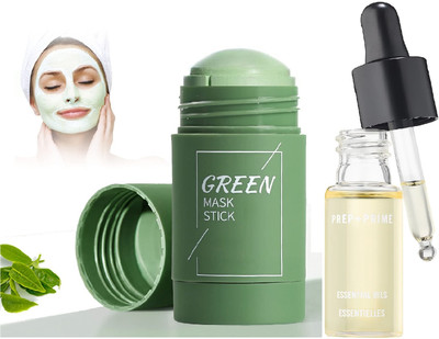 REIMICHI Green mask stick deep cleansing mask and face serum(2 Items in the set)