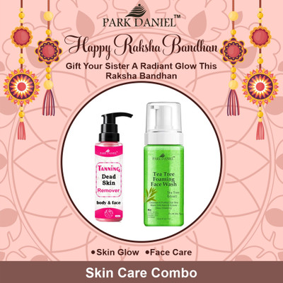 PARK DANIEL Dead Skin Removal Tanning Liquid 100ML & Tea Tree Foaming Face Wash 150ML(2 Items in the set)