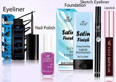 VOZO Makeup Combo Professional Cosmetic Kit with Ultra-Pigmented Set-287(5 Items in the set)
