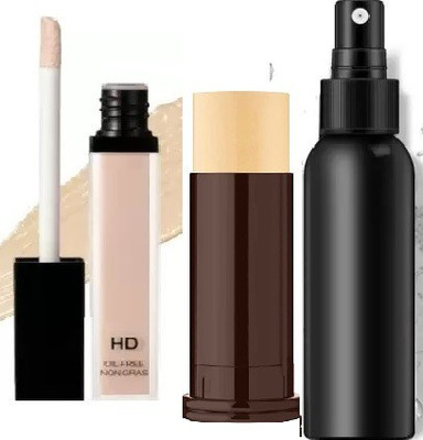 GABBU ORIGINAL MAKEUP FIXER AFTER MAKEUP SETTING SPRAY COMBO WITH MAKEUP BASE GEL PRIMER CONCEALER(3 Items in the set)