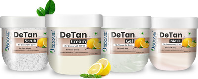 Gems24 Biocare De-Tan facial Kit - helps in Tan Removal, Removes Blackheads & Whiteheads & gives smooth(4 Items in the set)