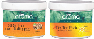 AlAroma Leafs De- Tan Pack with De- Tan Exfoliating Scrub(2 Items in the set)