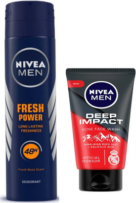 NIVEA Acne 100ml FW fresh Power Deodrant(2 Items in the set)
