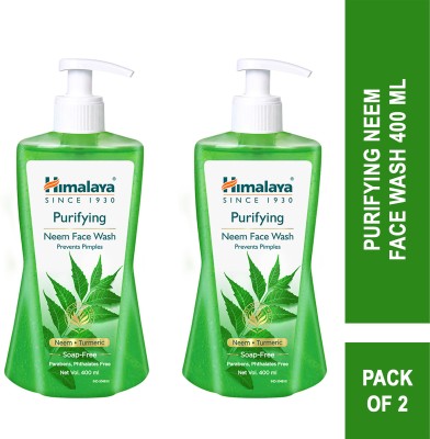 HIMALAYA PURIFYING NEEM FACE WASH 400ML (pack of 2) Face Wash(800 ml)