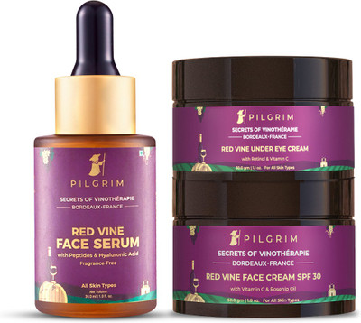 Pilgrim Kit with Retinol & Vitamin C for Daily Youthful Glow(3 Items in the set)